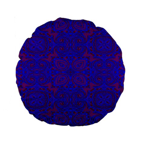 Purple Pilick2 Standard 15  Premium Flano Round Cushion  from ArtsNow.com Front