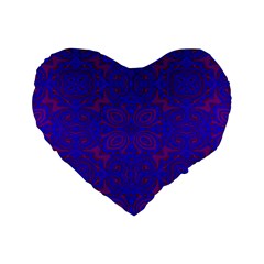 Purple Pilick2 Standard 16  Premium Flano Heart Shape Cushion  from ArtsNow.com Front
