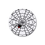 spiderweb 2 Rubber Coaster (Round)