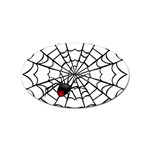 spiderweb 2 Sticker Oval (100 pack)