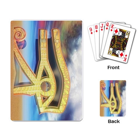 Horus Eye1 Playing Cards Single Design from ArtsNow.com Back