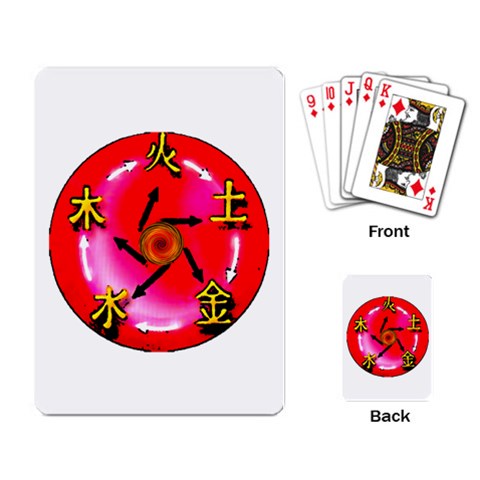 5 Elements Playing Cards Single Design from ArtsNow.com Back