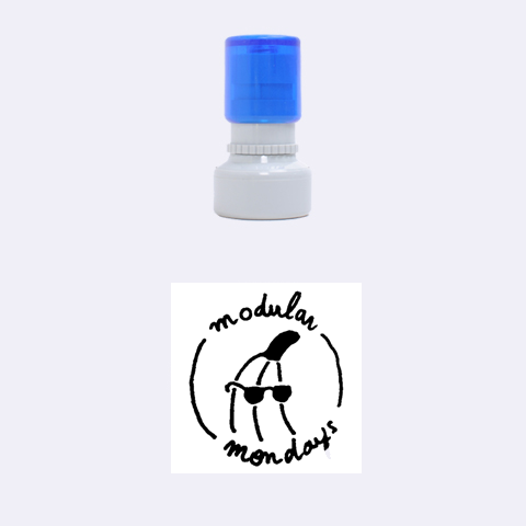 Small Rubber Stamp (Round) from ArtsNow.com 1.12 x1.12  Stamp
