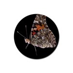 Bulgaria Butterfly Rubber Round Coaster (4 pack)