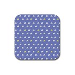xmas0050 Rubber Square Coaster (4 pack)