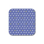 xmas0050 Rubber Square Coaster (4 pack)