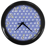 xmas0050 Wall Clock (Black)