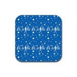 xmas0011 Rubber Coaster (Square)
