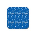 xmas0011 Rubber Coaster (Square)