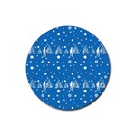 xmas0011 Rubber Coaster (Round)