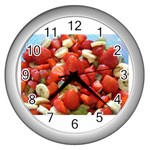 Fruit Cocktail Wall Clock (Silver)