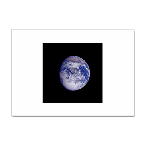 Earth from Space Sticker A4 (10 pack) from ArtsNow.com Front