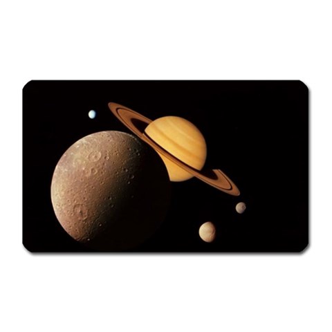 Saturn Enceladus Magnet (Rectangular) from ArtsNow.com Front