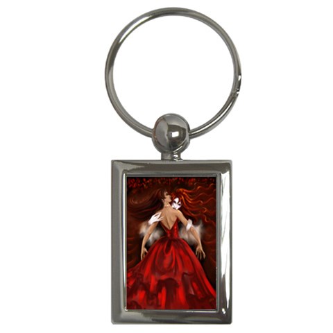 Dinner Time Key Chain (Rectangle) from ArtsNow.com Front