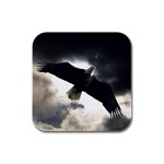 Eagle Storm  Rubber Square Coaster (4 pack)