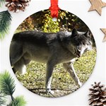 Wolf Teething Ornament (Round)