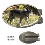 Wolf Teething Money Clip (Oval)