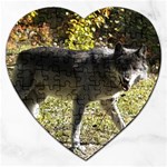 Wolf Teething Jigsaw Puzzle (Heart)