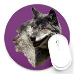 Wolf Head  Round Mousepad