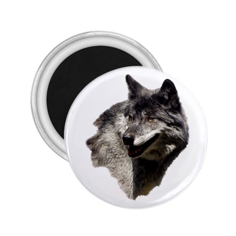 Wolf Head  2.25  Magnet from ArtsNow.com Front