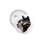 Wolf Head  1.75  Button