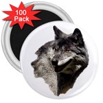 Wolf Head  3  Magnet (100 pack)