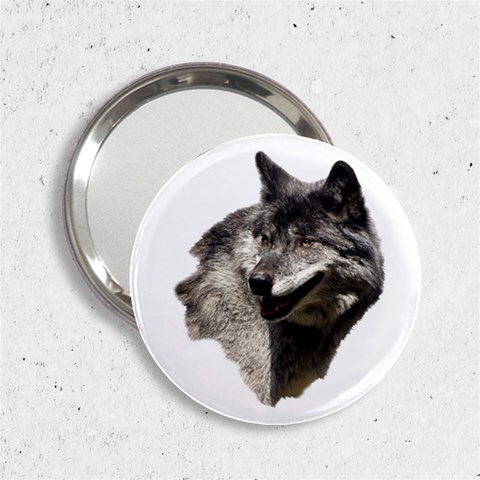 Wolf Head  2.25  Handbag Mirror from ArtsNow.com Front