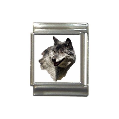 Wolf Head  Italian Charm (13mm) from ArtsNow.com Front
