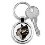 Wolf Head  Key Chain (Round)