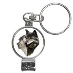 Wolf Head  Nail Clippers Key Chain