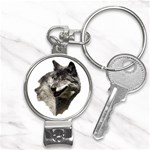Wolf Head  Nail Clippers Key Chain