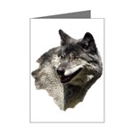 Wolf Head  Mini Greeting Card
