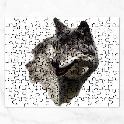 Wolf Head  Jigsaw Puzzle (Rectangular) from ArtsNow.com Front