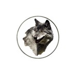 Wolf Head  Hat Clip Ball Marker (10 pack)