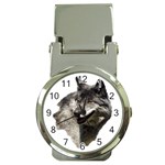 Wolf Head  Money Clip Watch