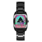 Vaporwave Aesthetic Stainless Steel Barrel Watch