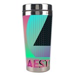 Vaporwave Aesthetic Stainless Steel Travel Tumbler