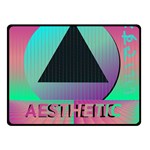 Vaporwave Aesthetic Double Sided Fleece Blanket (Small)