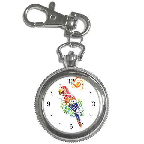 Scarlet Macaw Key Chain Watch from ArtsNow.com Front