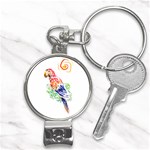 Scarlet Macaw Nail Clippers Key Chain