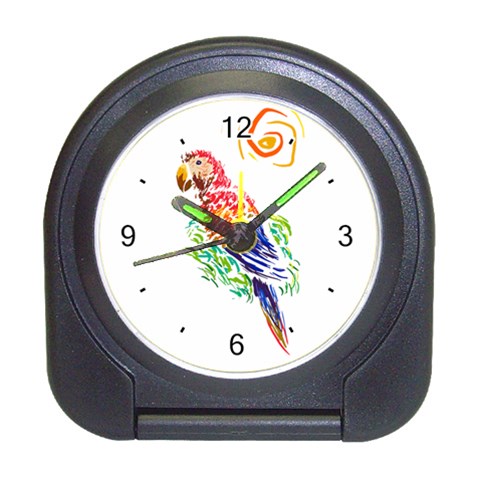 Scarlet Macaw Travel Alarm Clock from ArtsNow.com Front