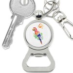 Scarlet Macaw Bottle Opener Key Chain