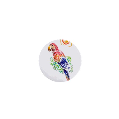 Scarlet Macaw 1  Mini Magnet from ArtsNow.com Front