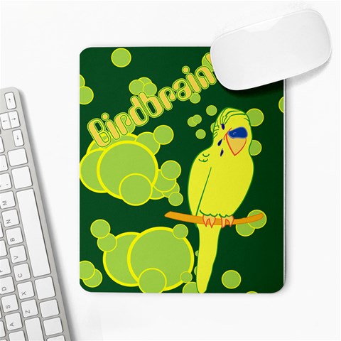 Birdbrain Large Mousepad from ArtsNow.com Front
