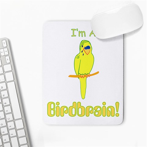 Budgie Birdbrain Small Mousepad from ArtsNow.com Front