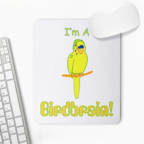 Budgie Birdbrain Large Mousepad from ArtsNow.com Front