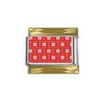 xmas0024 Gold Trim Italian Charm (9mm)