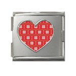 xmas0024 Mega Link Heart Italian Charm (18mm)