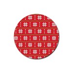 xmas0024 Rubber Round Coaster (4 pack)
