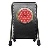 xmas0024 Pen Holder Desk Clock